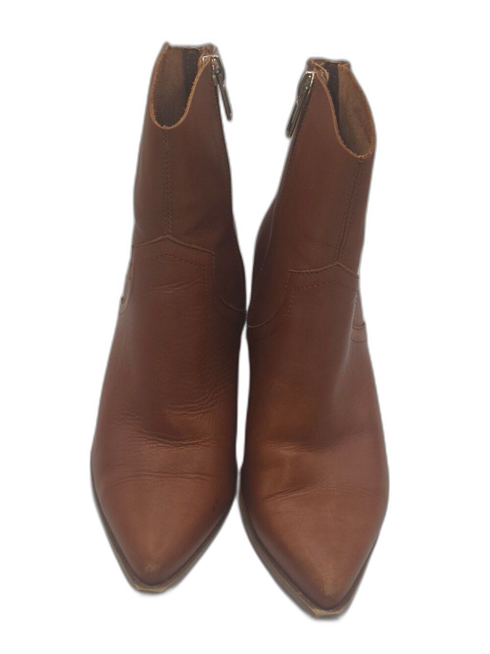 Steve Madden Cate Bootie in Cognac Leather Size 7.5